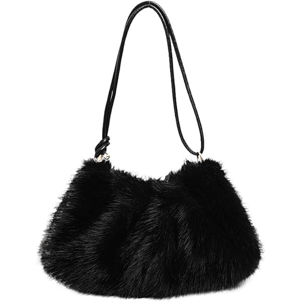 Amazon.com: Ulisty Women Small Faux Fox Fur Tote Bag Mini Furry
